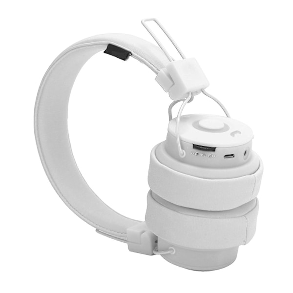Bluetooth 4.1 Trådløst Headset Over Ear Hovedtelefon MP3 Musikafspiller Understøtter Hukommelseskort Hvid