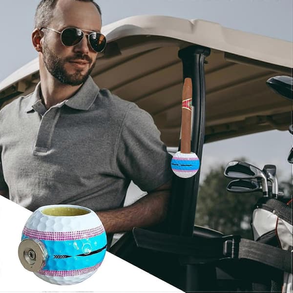 Golfbold Etui, Golfbold Holder, Sjov Golfbold Holder, Bærbar s Stand