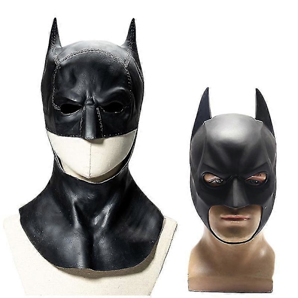 Helt Ny Batman Maske Batman Latex Hovedbeklædning Cosplay Film Bruce Wayne, Én Størrelse, Sort