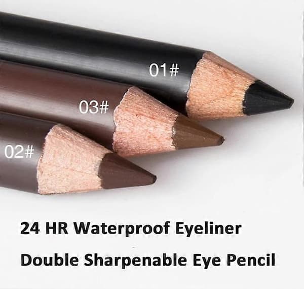 Systemous 24 timers Vandfast Eyeliner Dobbelt Spidsbar Øjenblyant Light Brown