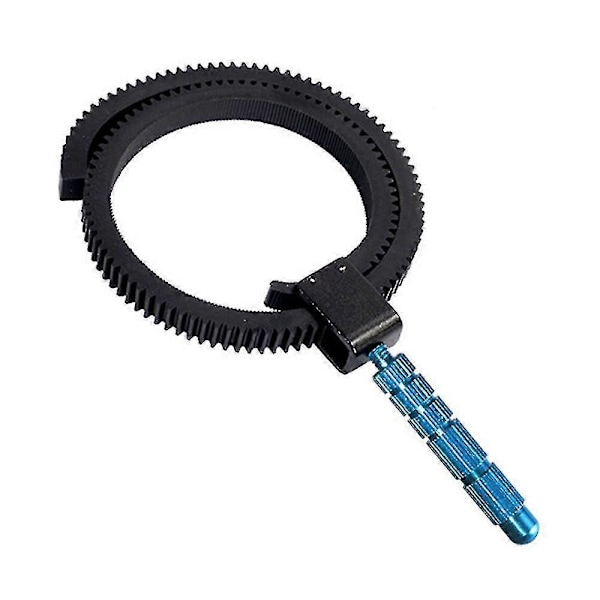 For SLR DSLR kamera tilbehør Justerbar gummi follow focus girringbelte med aluminiumslegeringsgrep for DSLR videokamera Banmo