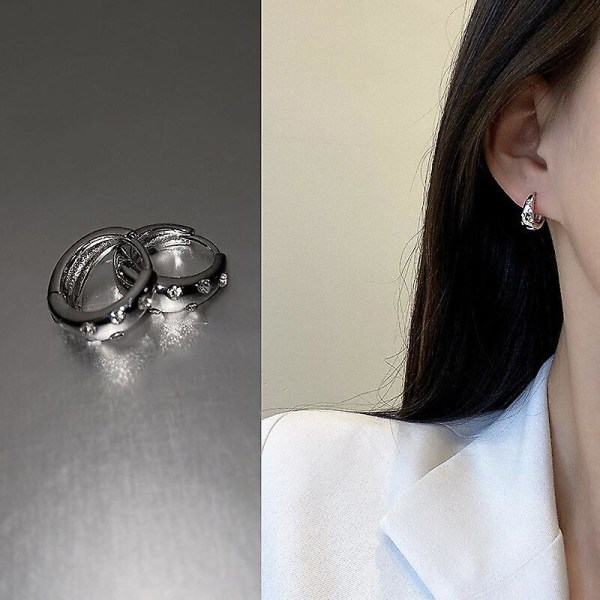 Mote smykker øredobber diamant ørespenne sølv personlighet kvinner kvinnelige bryllup drop