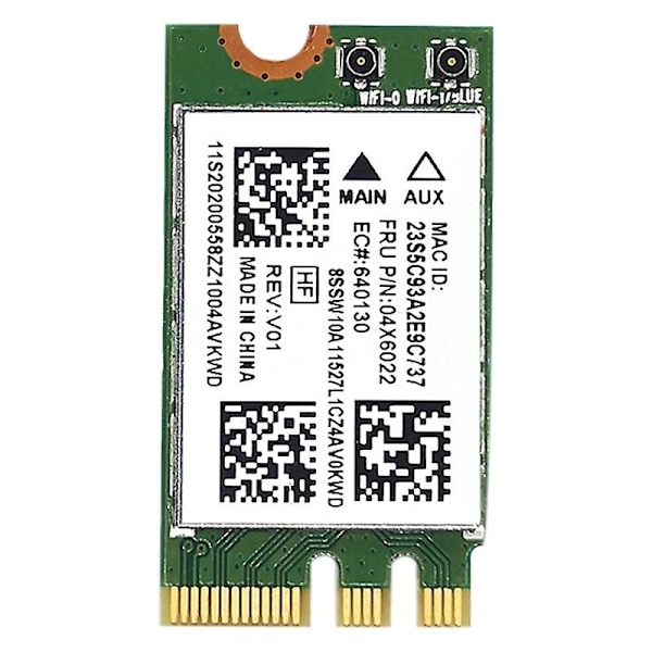 QCNFA335 Wireless Network Card, NGFF M2 Interface 4.0 Bluetooth Wireless Network Card Support Syste