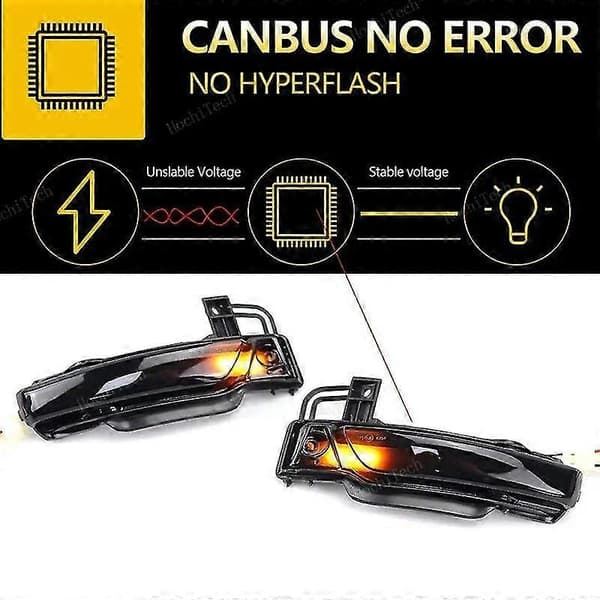 Dynamisk blinklys LED sidespeilindikator blinklys repeater lys for Jeep Grand Cherokee Dodge Durango 2011-2022
