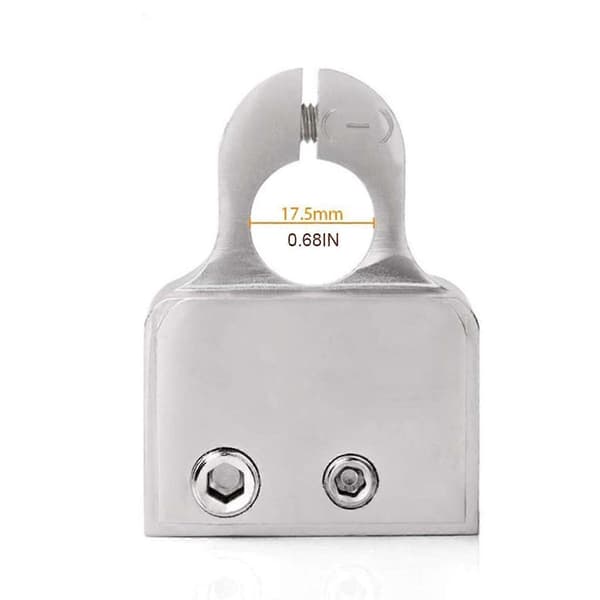 2 stk. positive/negative batteripoler Bilstereo Modifiserte batteriklemmer