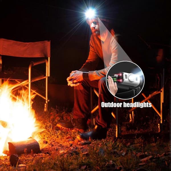 Oppladbar LED Hodelykt, USB Oppladbar Hodelykt, Hode Lampe for Voksne