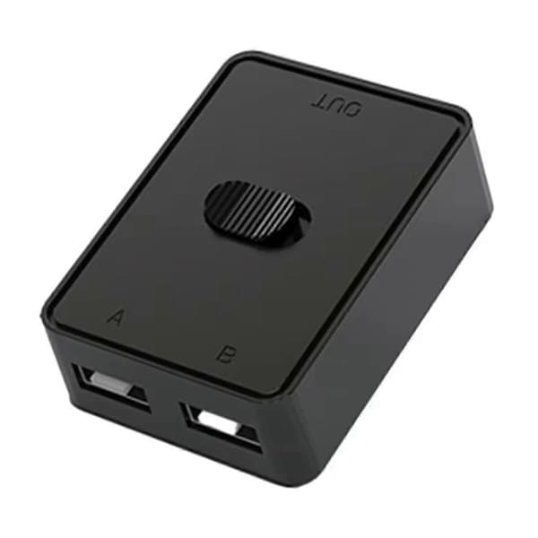 2 Port USB Switch Printerdeling Bi-Directionelle Kontakter 2 ind og 1 ud eller 1 ind og 2 ud USB Delings Switch USB2.0