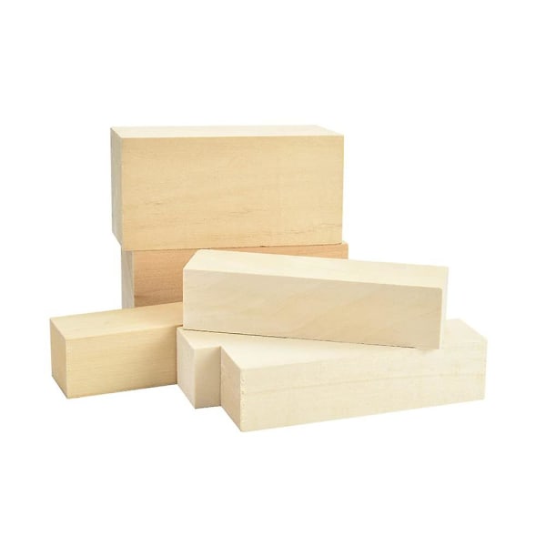 Basswood Carving Wood Natural Blanks Balsa Wood För Carving Wood Blocks Obehandlad Carving Block Car