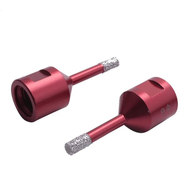 2 stk. Dia 6mm M14 Vakuumloddede Diamantbor Bits Tørbor Bits Hulsav Bor Bits Marmor