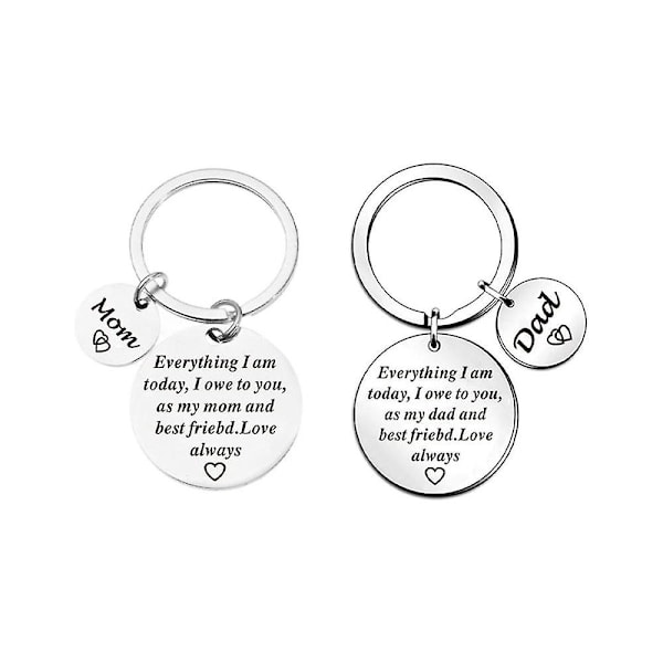 2pcs Mother Day ,fathers Day Gifts From -as My Mom And ,love Always