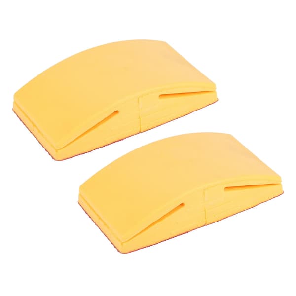 2x 5 Tommer Slibeblok Gummi Krog Loop Baggrundspude Sandpapir Holder Håndslibning Blok Polering
