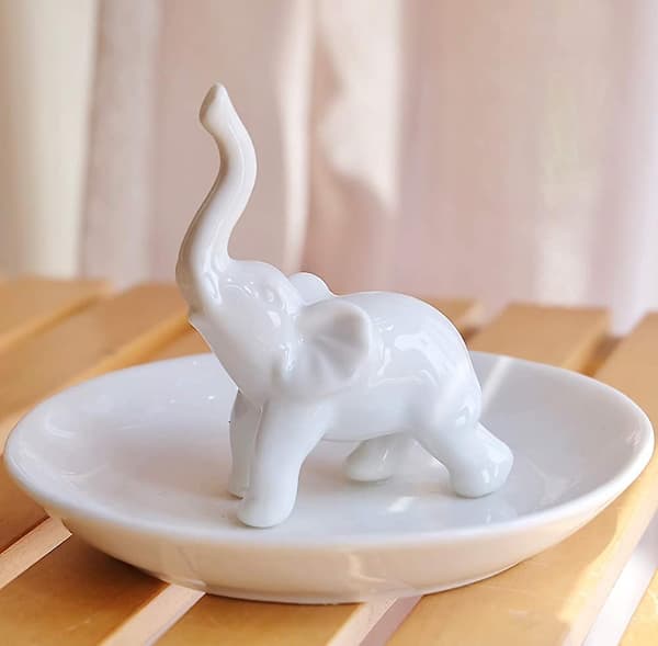 Elefant Ringholder Ring Skål - Mors Dags Gave, Elefant Gave