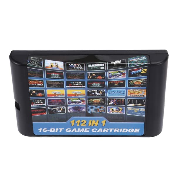 112 i 1 spilkassette 16 bit spilkassette til Megadrive spilkassette til PAL og NTSC