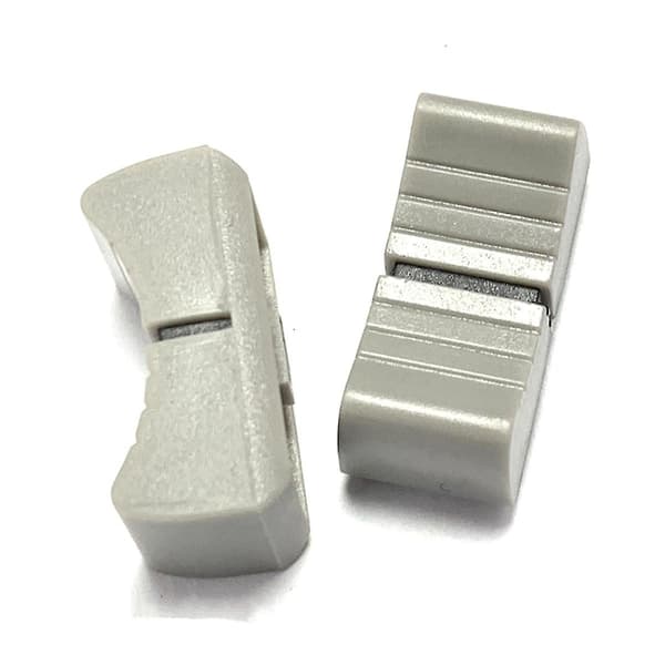 20 stk. 24mmx11mmx10mm Konsol Mixer Glide Fader Knapper Udskiftning Til Potentiometer Grå Knob Sort