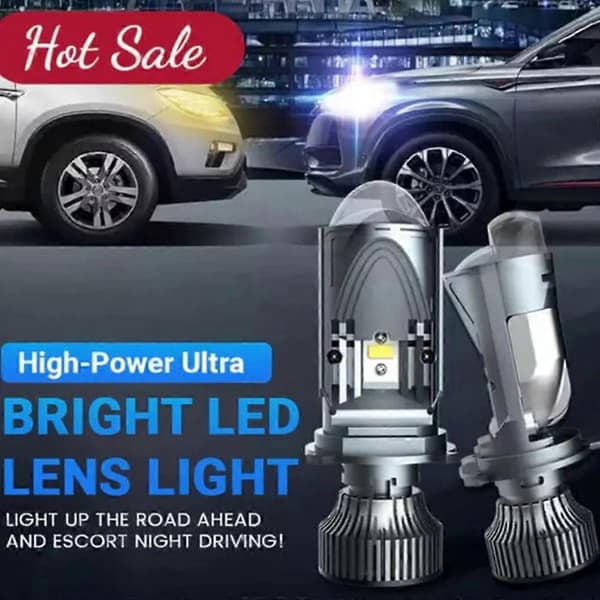 Højeffekt Ultra-Lys LED Linse Lys (Et Par), Høj Lav Integreret Spotlight