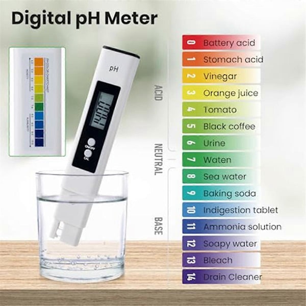 Digital PH og TDS Meter Combo, TDS EC Temperaturmåler, PPM Vandkvalitetstest Kit til Drikkevand W