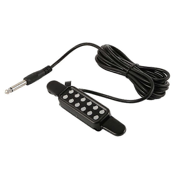 Svart Klips-på Akustisk Gitar Pickup