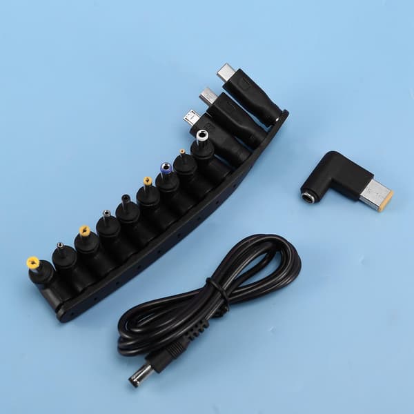 DC-strömkabel USB till 5,5x2,1 Multifunktionell DC-utbytbar kontakt Passar för bärbara datorer och Ro