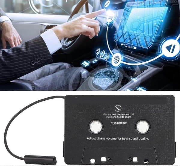 Bil Stereo Bluetooth Kassettmottaker Tape Spiller Bluetooth 5.0 Kassettadapter-Yvan