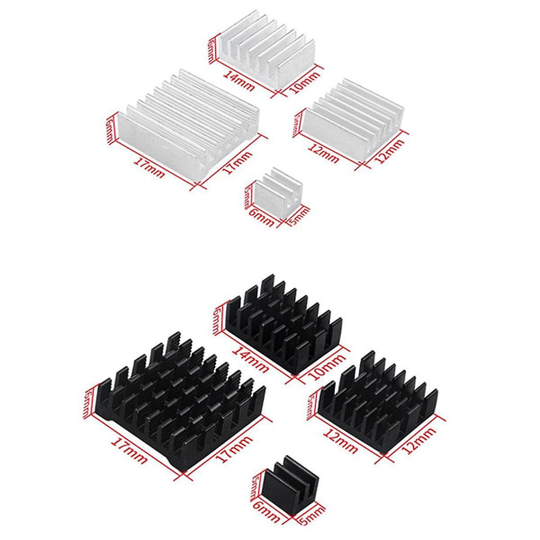 Til 5 Varmesænke Cpu Montering Design Med Klæbende Bagside Chip Termisk Ledningsevne Køling Varmesænke