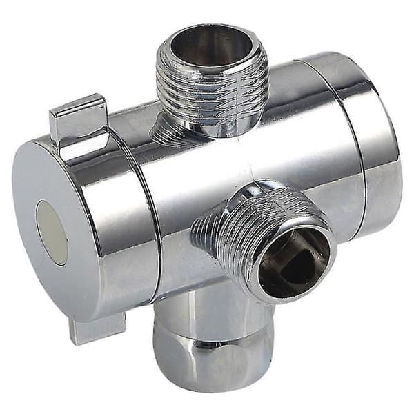 3-veis T-adapter Badekar Dusj Blander Diverter Ventil Kobling