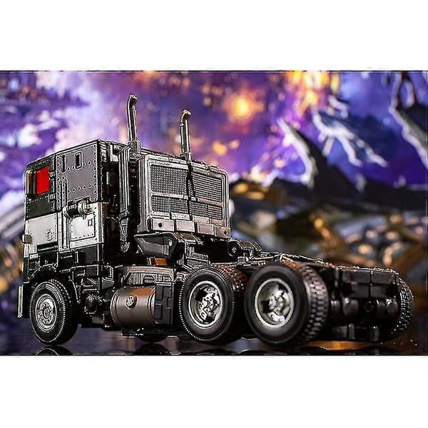 Sort Transformers Optimus Prime Bil Krig Cybertron Action Figur
