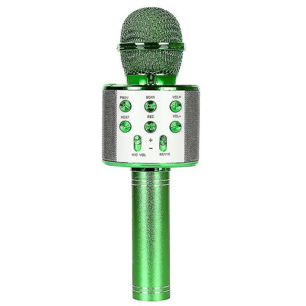 Trådløs Bluetooth Karaoke Håndholdt Mikrofon, Hjemme Ktv-afspiller med Ios Computer Support grøn