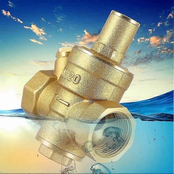WJTG Reduceringsventil - DN20 3/4\" Justerbar vatten tryckregulator Vatten tryckregulator 1.6 MPaJ