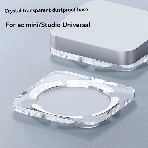 Støvtæt Skrivebordsstativ til Mini og Studio Transparent Akryl Holder Køling Varmeafledning Montering