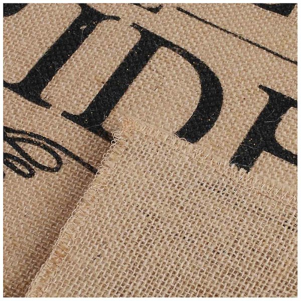 \"Her kommer bruden\" Bryllup Rustikk Seremoni Burlap Banner For Blomsterbarn 40cm x 53cm