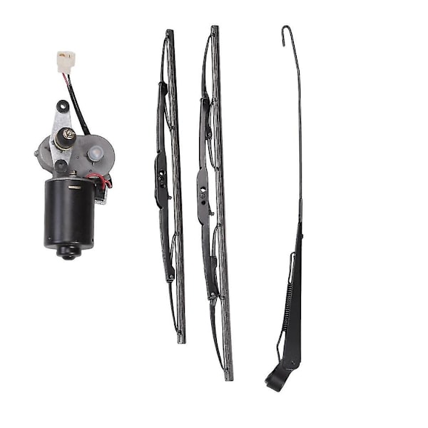 1 Sett Dc12v 30w Universal Utv Elektrisk Vindusviskermotorsett Viskermontering For Ranger Rzr 900