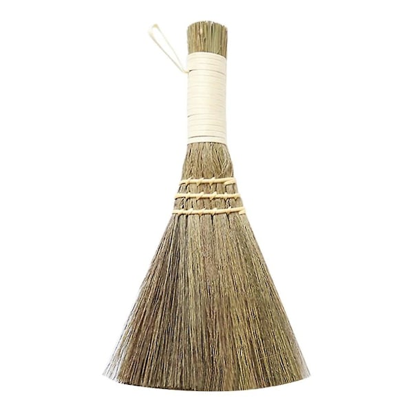 Handmade Straw Woven Broom Dust Floor Household Cleaning Braided Sweeping Small Broom Home Cleaning Tools Decoration Crafts