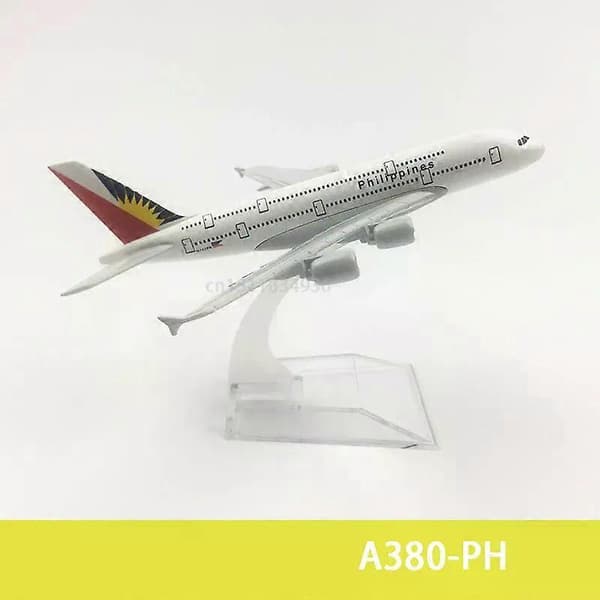 6 tommer 15 CM A380 A350 A330 A320 Concorde Støbt Flymodel Til Gaveindsamling A380 PH