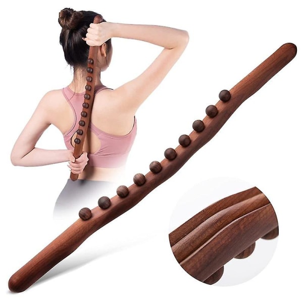 10 helmeä Guasha kaavinpuikko puinen hierontatyökalu niska- ja selkäkipuihin maha- ja vartaloa muokkaava selluliittijalka