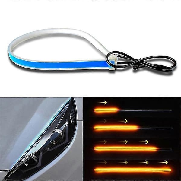 Kørelys med startscanning, LED-strip til bil med blinklys