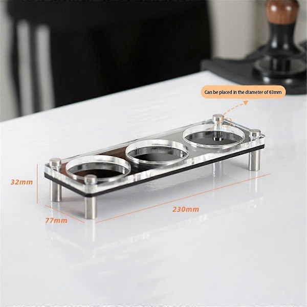 Oppbevaringsstativ for kaffeutstyr 51/53/58mm Tamper Oppbevaringsstativ Kaffe Tamper Oppbevaringsbase (Enkelt Lag)