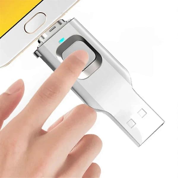 Fingeravtryck USB-minne Metall OTG Pendrive USB3.0 Typ C 32G