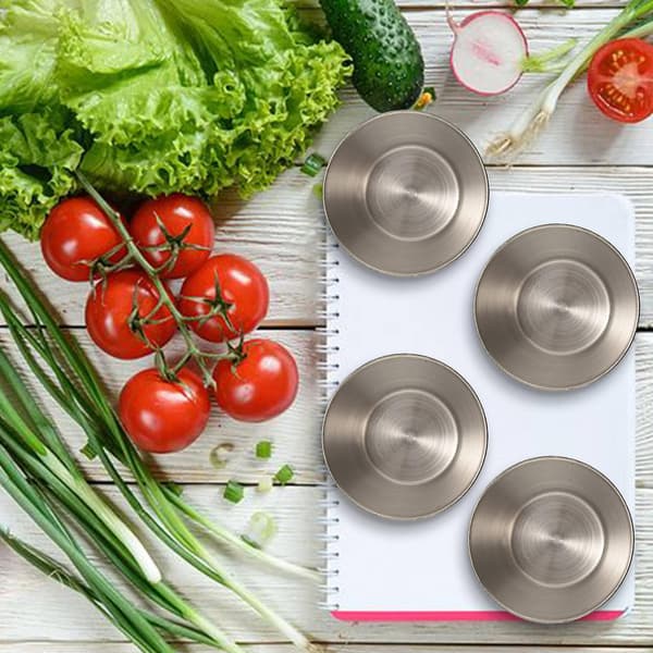 24 Pakke Rustfrit Stål Krydderi Sauce Kopper, Kommerciel Kvalitet Dip Sauce Kopper, Ramekin Krydderi