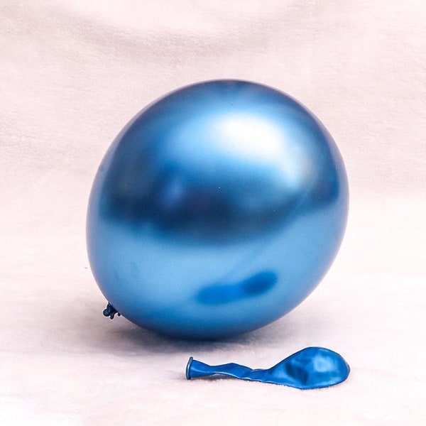 100 st 10 tums metallfärgade latexballonger Tjock krom Helium Air Glossy Metal Pearl Balloon Glo