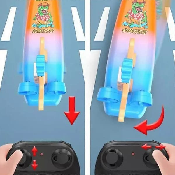 2-i-1 Amfibisk Drivande Fjärrkontroll Surfbräda, RC Vatten Drift Scooter Leksaker