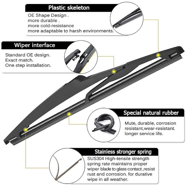 Bakre vindusviskerarmsett for Toyota Rav4 2013-2017  85242-42040 Fabrikkutskiftningstilbehør