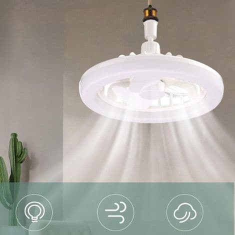 LED-takfläkt med ljus och fjärrkontroll för sovrum
