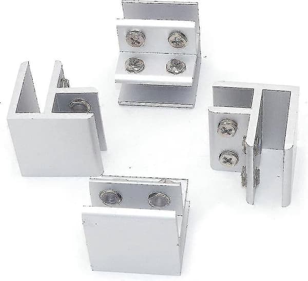 4-pack 90 Glasfästen För Glasfixering På Två Sidor För Duschpaneler, Duschbord Och 10-12mm Paneler -ayane