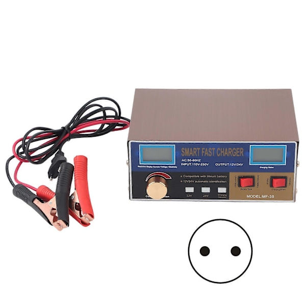 Lithium Batterioplader 400W Bil 12V 24V Smart Puls Reparation Type Strømforsyning MF?3S AC250VEU Stik YEMAA