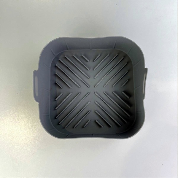 3 stk. Air Fryer Silikone Indlæg Firkantede Airfryer Indlæg 21 cm Air Fryer Gryde til 4-8 QT Air Fryer Ba