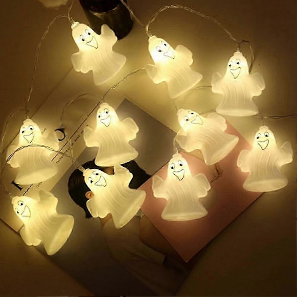 Halloween Strängljus Nattlampa Mini Spöke Nattlampa Liten Strängljus för Halloween Dekorativ 1.5meter+10LED