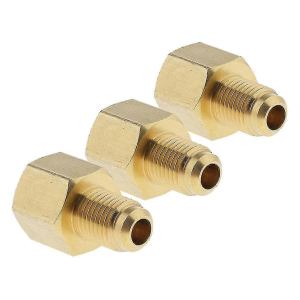 3 st 1/4' SAE AG till G1/4' IG Kvävesystem Regulator Adapterkopplingar