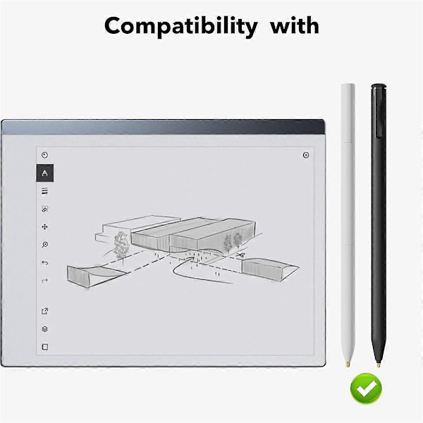 Metall Nibber/Spisser Erstatningstips for Remarkable 2, Remarkable Pennespisser for Marker 1/2 Stylus Marker Penn Pluss