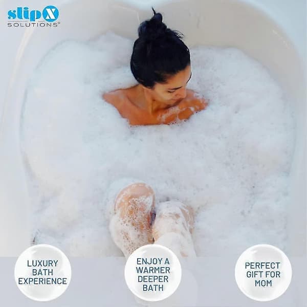 Bottomless Bath | Afløbsdæksel til badekar | Fantastiske gaver til mor, spa- og badetilbehør | Afløbsblokeringer, propper | Kvinders badegrej, klar