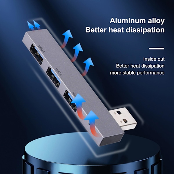 USB-telakointiasema 3-in-1 monitoiminen, nopea, moniporttinen laajennus, kannettava USB2.0/USB3.0 -jakaja, sovitin kannettavalle tietokoneelle